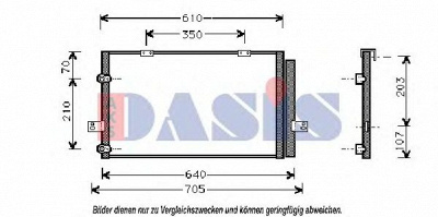AKS DASIS 372007n -  Конденсатор, кондиционер